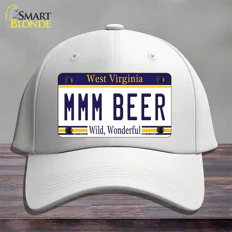 MMM Beer West Virginia Novelty License Plate Hat Tag Cotton / White