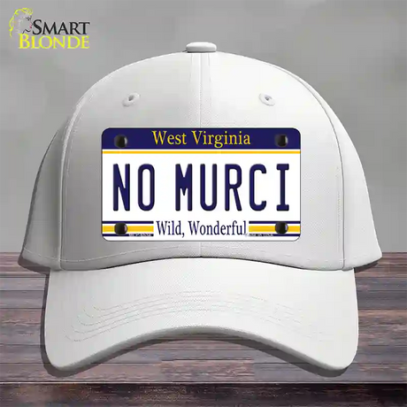 No Murci West Virginia Novelty License Plate Hat Cotton / White