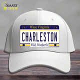 Charleston West Virginia Novelty License Plate Hat Cotton / White