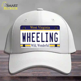 Wheeling West Virginia Novelty License Plate Hat Cotton / White