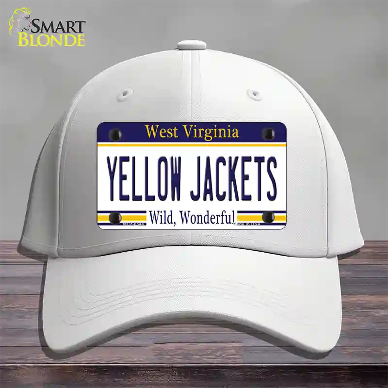 Yellow Jackets West Virginia Novelty License Plate Hat Cotton / White