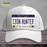 Coon Hunter West Virginia Novelty License Plate Hat Cotton / White