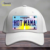 Hot Mama Mississippi Novelty License Plate Hat Cotton / White