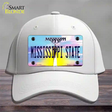 Mississippi State Novelty License Plate Hat Cotton / White