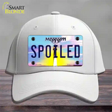 Spoiled Mississippi Novelty License Plate Hat Cotton / White