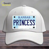 Princess Kansas Novelty License Plate Hat Cotton / White