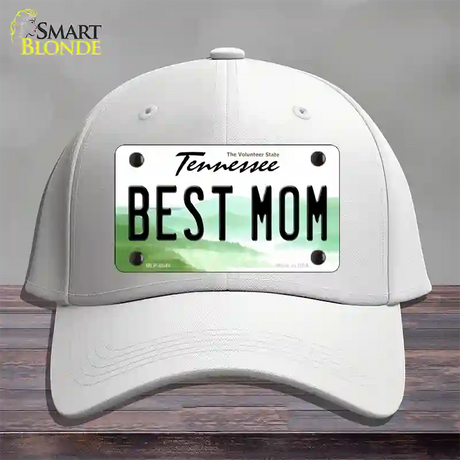 Best Mom Tennessee Novelty License Plate Hat Cotton / White