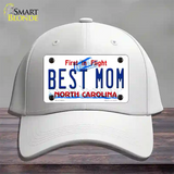 Best Mom North Carolina Novelty License Plate Hat Cotton / White