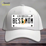 Best Mom Georgia Novelty License Plate Hat Cotton / White