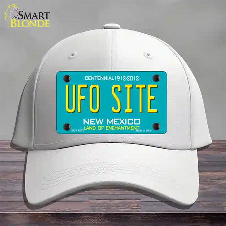 UFO Site New Mexico Novelty License Plate Hat Cotton / White