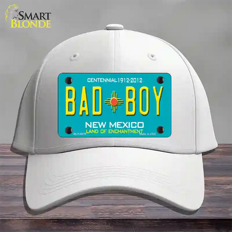 Bad Boy New Mexico Novelty License Plate Hat Cotton / White