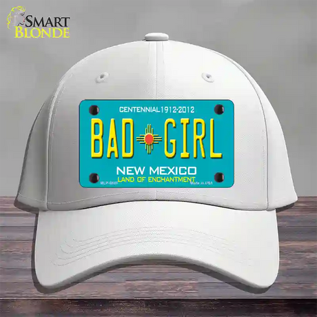 Bad Girl New Mexico Novelty License Plate Hat Cotton / White