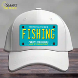 Fishing New Mexico Novelty License Plate Hat Cotton / White