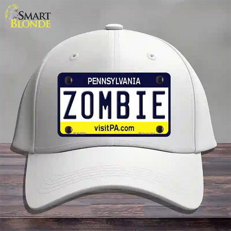 Zombie Pennsylvania State Novelty License Plate Hat Cotton / White