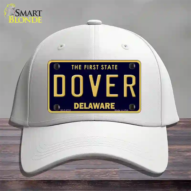 Dover Delaware Novelty License Plate Hat Cotton / White