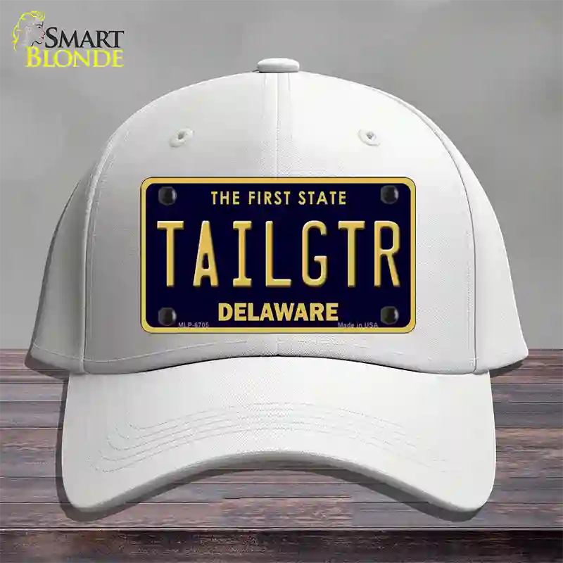 Tailgtr Delaware Novelty License Plate Hat Cotton / White