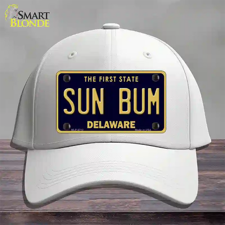 Sun Bum Delaware Novelty License Plate Hat Cotton / White