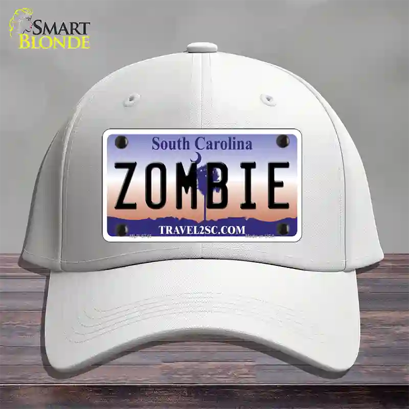 Zombie South Carolina Novelty License Plate Hat Cotton / White