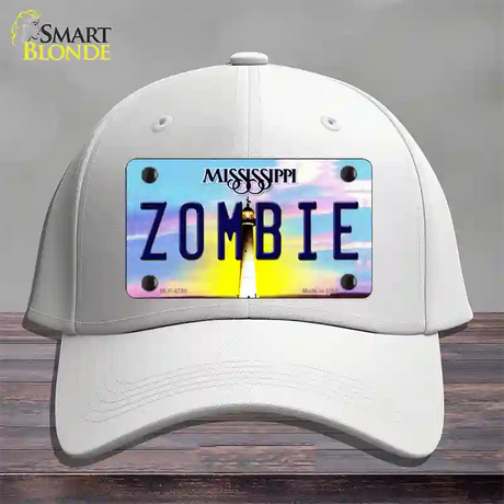 Zombie Mississippi Novelty License Plate Hat Cotton / White