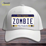 Zombie West Virginia Novelty License Plate Hat Cotton / White