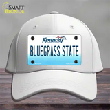 Bluegrass State Kentucky Novelty License Plate Hat Cotton / White