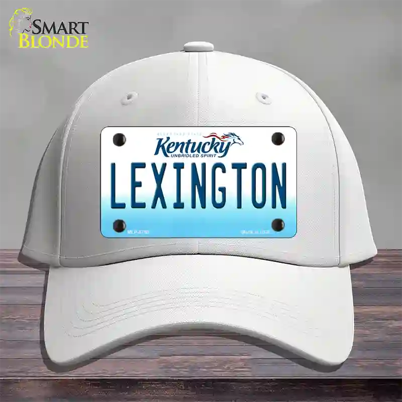 Lexington Kentucky Novelty License Plate Hat Cotton / White