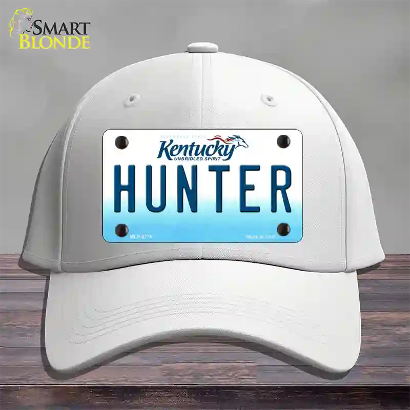 Hunter Kentucky Novelty License Plate Hat Cotton / White