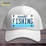 Fishing Kentucky Novelty License Plate Hat Cotton / White