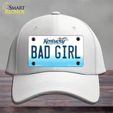 Bad Girl Kentucky Novelty License Plate Hat Cotton / White