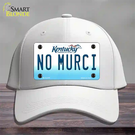 No Murci Kentucky Novelty License Plate Hat Cotton / White