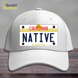 Native California Novelty License Plate Hat Cotton / White