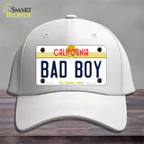 Bad Boy California Novelty License Plate Hat Cotton / White