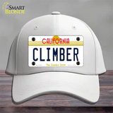 Climber California Novelty License Plate Hat Cotton / White