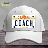 Coach California Novelty License Plate Hat Cotton / White