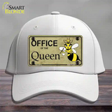 Office Of Queen Bee Novelty License Plate Hat Cotton / White