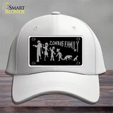 Zombie Family Black Novelty License Plate Hat Cotton / White