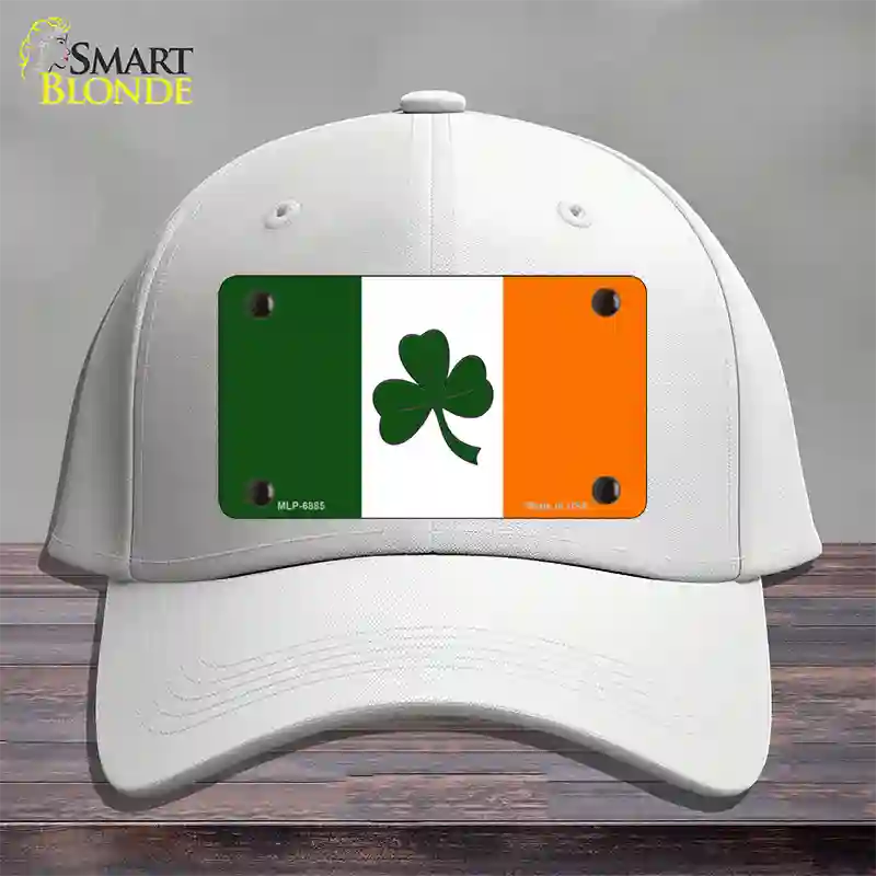 Shamrock Irish Flag Novelty License Plate Hat Cotton / White