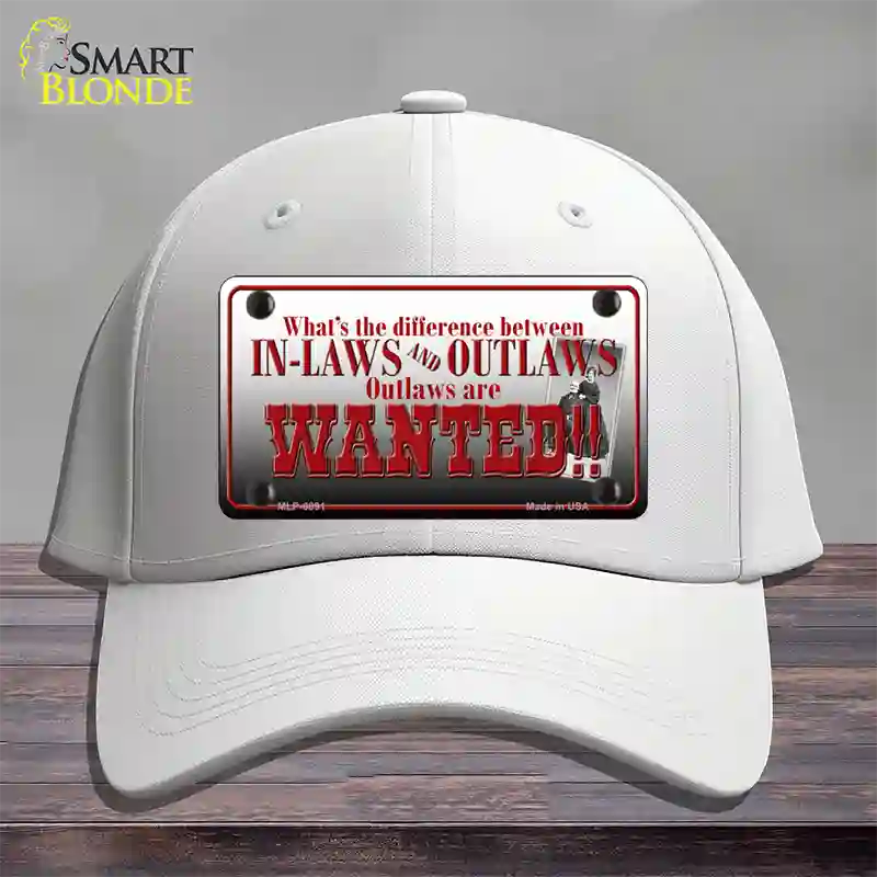 In-laws And Outlaws Novelty License Plate Hat Cotton / White