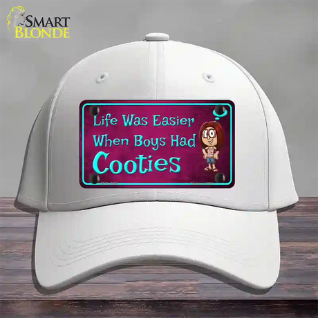 When Boys Had Cooties Novelty License Plate Hat Cotton / White