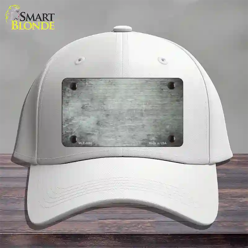 White Oil Rubbed Solid Novelty License Plate Hat Cotton / White