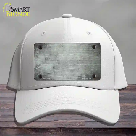 White Oil Rubbed Solid Novelty License Plate Hat Cotton / White