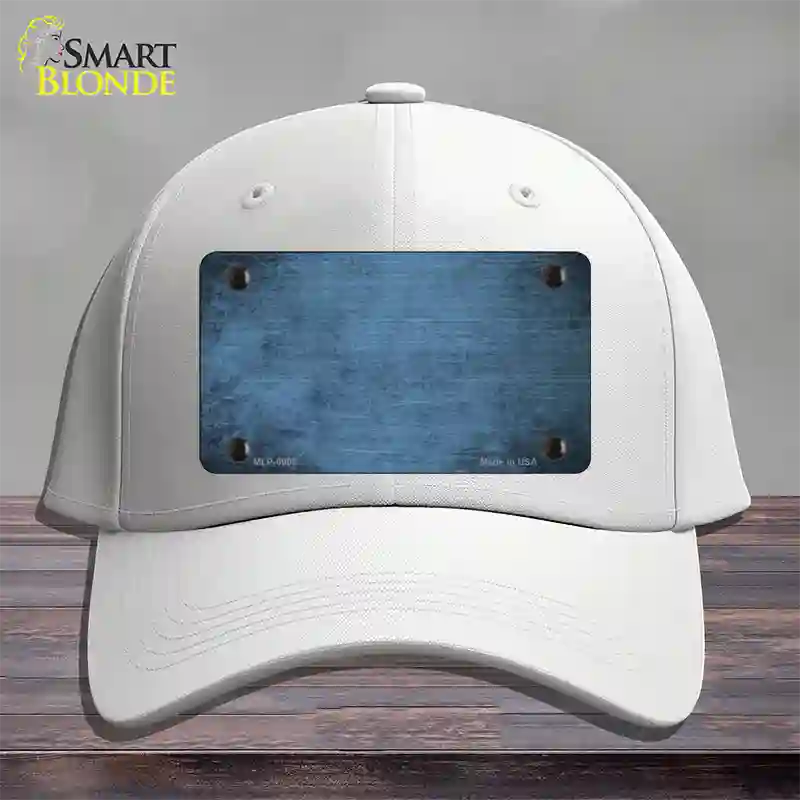 Light Blue Oil Rubbed Solid Novelty License Plate Hat Cotton / White