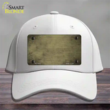 Gold Oil Rubbed Solid Novelty License Plate Hat Cotton / White