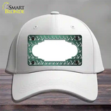 Mint White Anchor Scallop Oil Rubbed Novelty License Plate Hat Cotton / White