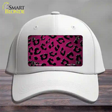 Pink Black Cheetah Oil Rubbed Novelty License Plate Hat Cotton / White