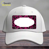 Pink Black Cheetah Scallop Oil Rubbed Novelty License Plate Hat Cotton / White