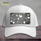 Gray White Love Oil Rubbed Novelty License Plate Hat Cotton / White