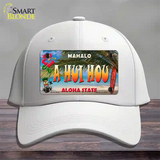 A Hui Hou Hawaii State Novelty License Plate Hat Cotton / White