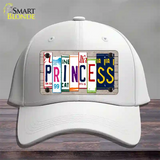 Princess License Plate Art Wood Novelty License Plate Hat Cotton / White