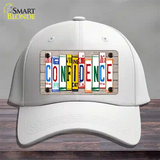 Confidence Wood License Plate Art Novelty License Plate Hat Cotton / White